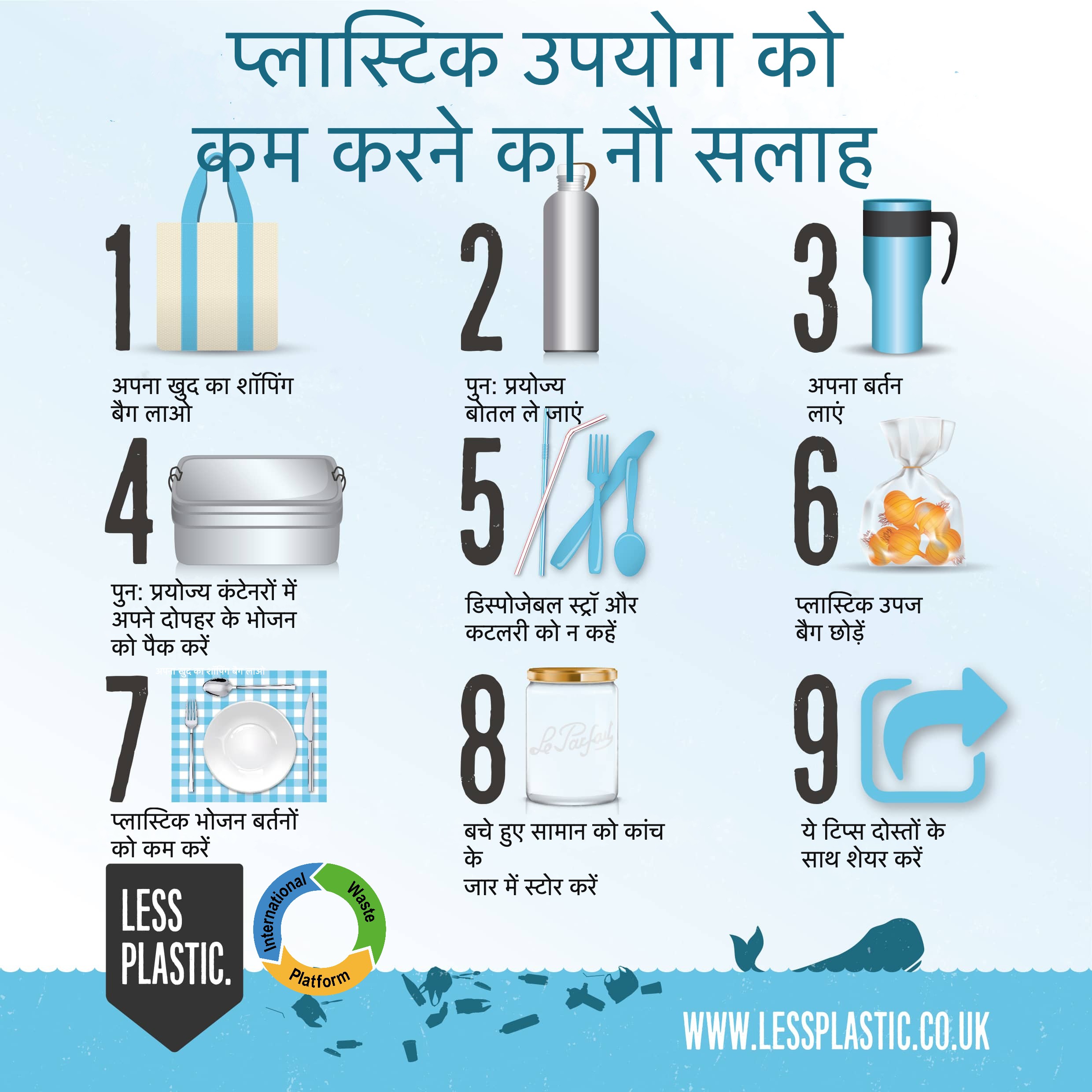 9 tips for living with less plastic | International Waste Platform